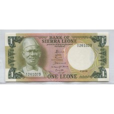 SIERRA LEONE 1981 UN LEONE BILLETE SIN CIRCULAR, UNC